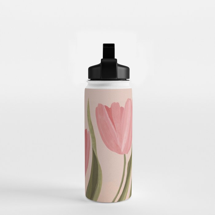 Pink tulips Water Bottle Gallery Image 2