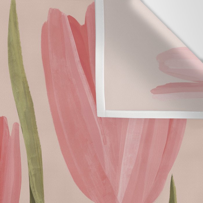 Pink tulips Wall Tapestry Gallery Image 3