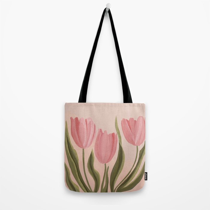 Pink tulips Tote Bag Gallery Image 2