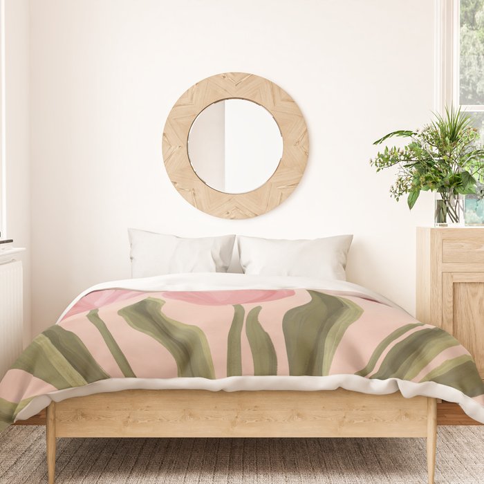Pink tulips Duvet Cover Gallery Image 3