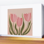 Pink tulips Wall Mural Gallery Image 2