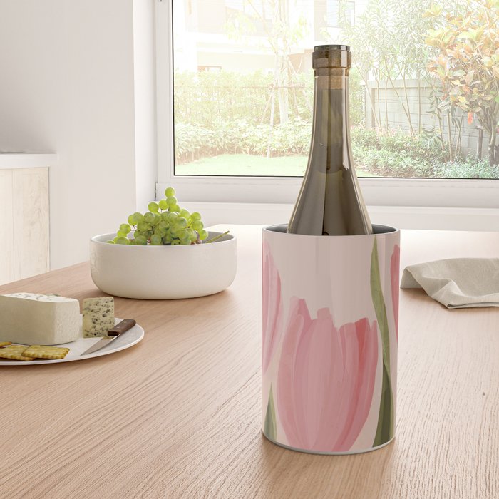 Pink tulips Wine Chiller Gallery Image 4