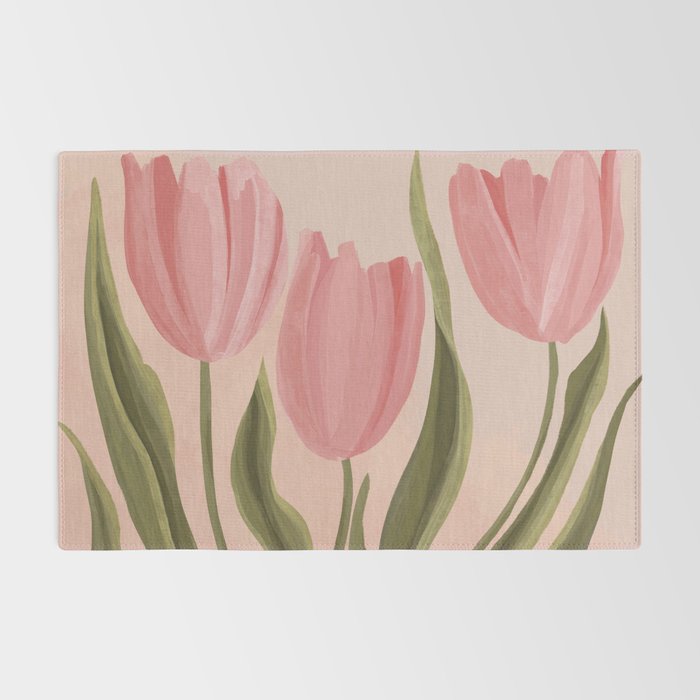Pink tulips Rug Gallery Image 2