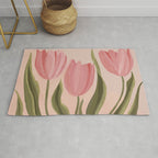 Pink tulips Rug Gallery Image 1