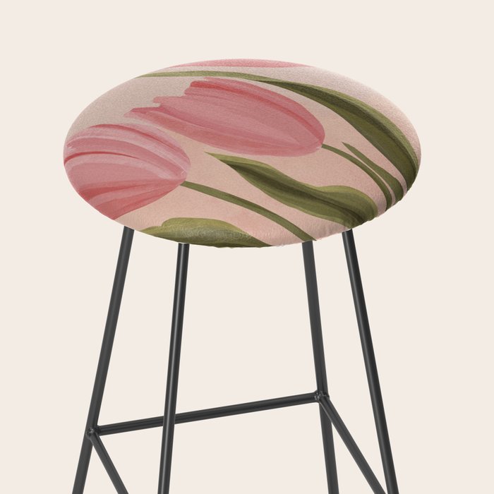 Pink tulips Stool Gallery Image 2
