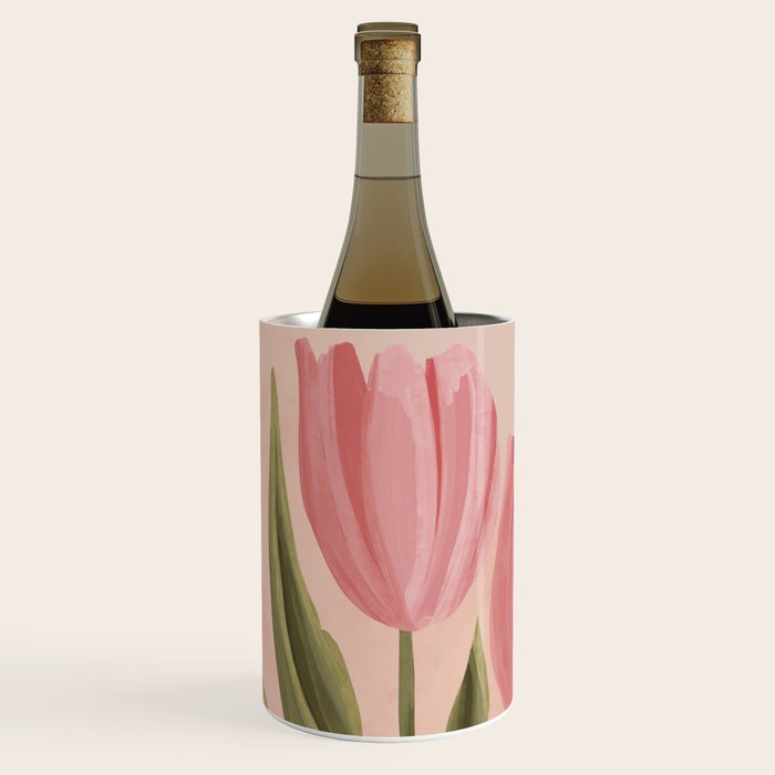 Pink tulips Wine Chiller Gallery Image 2