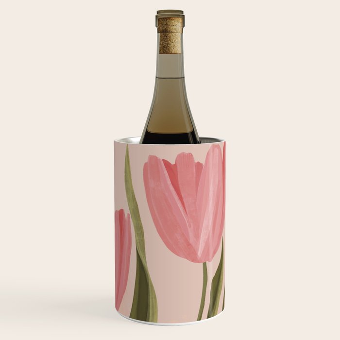 Pink tulips Wine Chiller Gallery Image 3