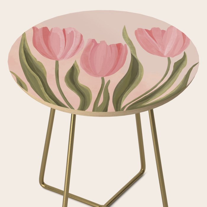 Pink tulips Side Table Gallery Image 2