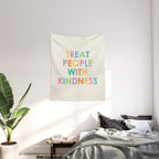 Treat People With Kindness Wall Tapestry Gallery Image 2