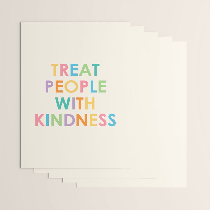 Treat People With Kindness Wrapping Paper Gallery Image 3
