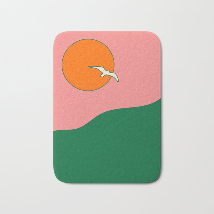 Soar - Pink Bath Mat Gallery Image 1