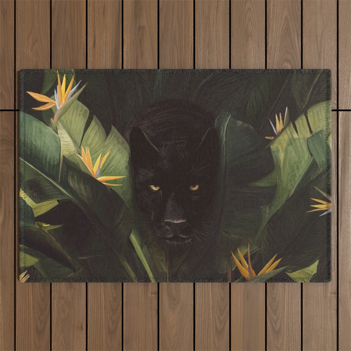 Hello Panther! Outdoor Rug Gallery Image 1
