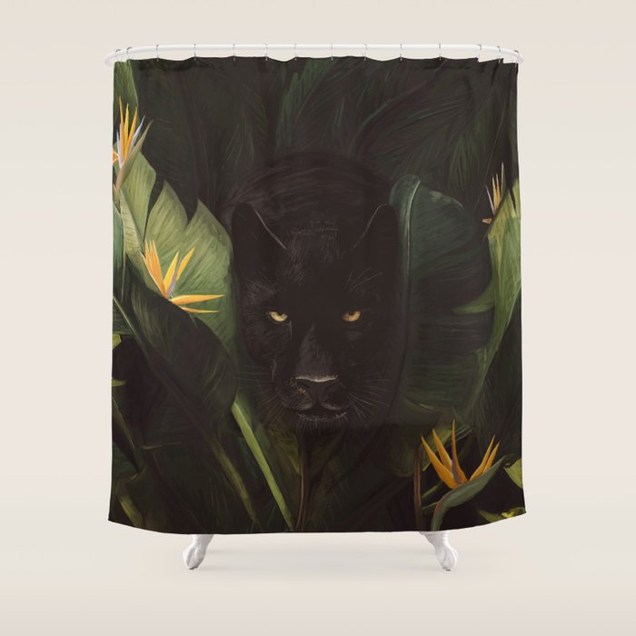 Hello Panther! Shower Curtain Gallery Image 1