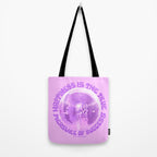 Happiness Is The True Measure of Success in Purple Tote Bag Gallery Image 2