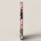 Dandelion Flowers with hedgehogs - pink iPhone Case Gallery Image 2