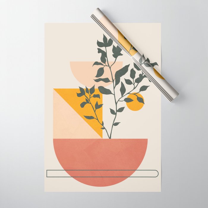 Geometric Modern Art 43 Wrapping Paper Gallery Image 1