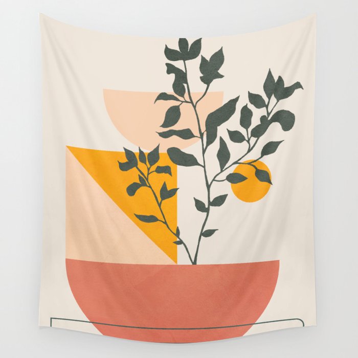 Geometric Modern Art 43 Wall Tapestry Gallery Image 1