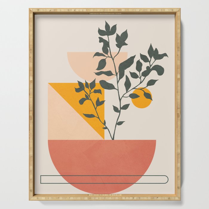 Geometric Modern Art 43 Serving Tray Gallery Image 1