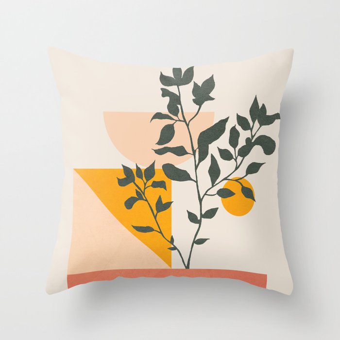 Geometric Modern Art 43 Throw Pillow Gallery Image 1