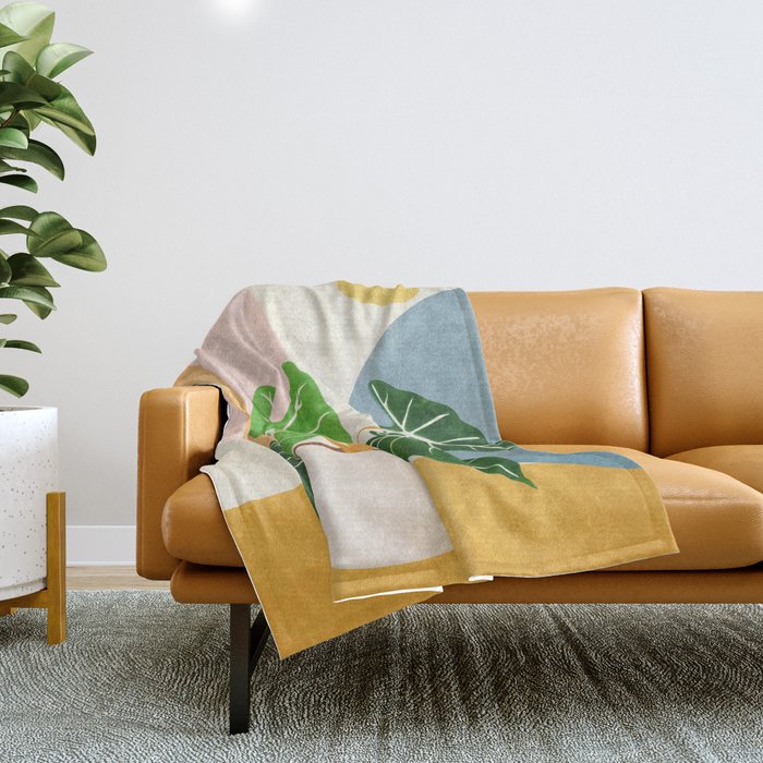 Colorful Branching Out 10 Throw Blanket Gallery Image 1