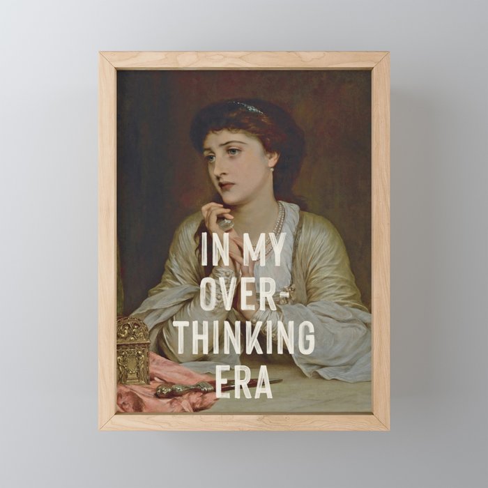 In My Overthinking Era Mini Art Print Gallery Image 1