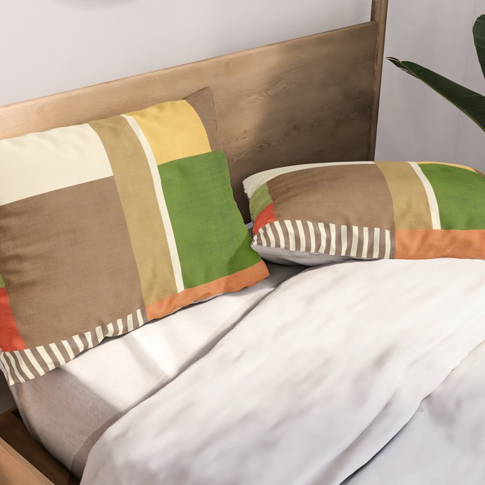 Autumn Colors Artwork Modern Original Art Pillow Sham Gallery Image 2