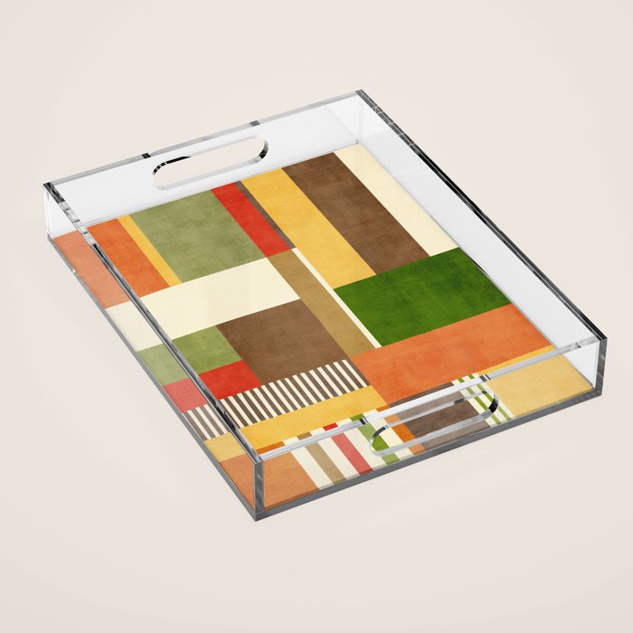 Autumn Colors Artwork Modern Original Art Acrylic Tray Gallery Image 1