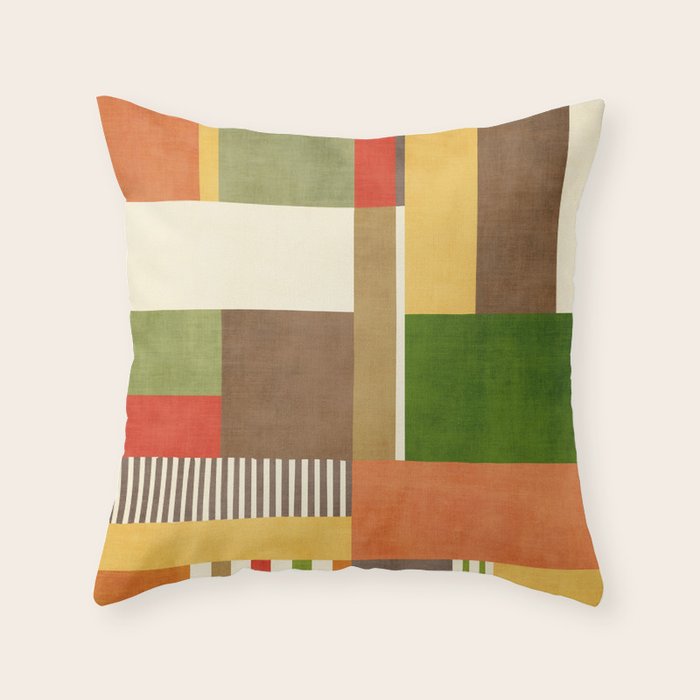 Autumn Colors Artwork Modern Original Art Throw Pillow Gallery Image 6