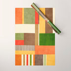 Autumn Colors Artwork Modern Original Art Wrapping Paper Gallery Image 1