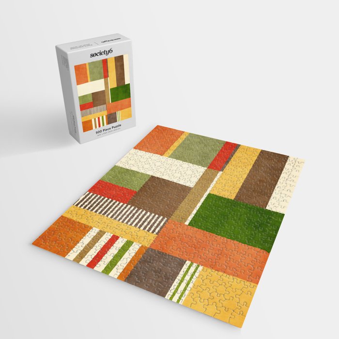Autumn Colors Artwork Modern Original Art Jigsaw Puzzle Gallery Image 2