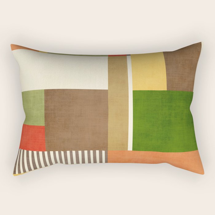 Autumn Colors Artwork Modern Original Art Rectangular Pillow Gallery Image 1