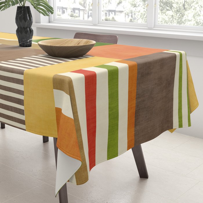 Autumn Colors Artwork Modern Original Art Tablecloth Gallery Image 3