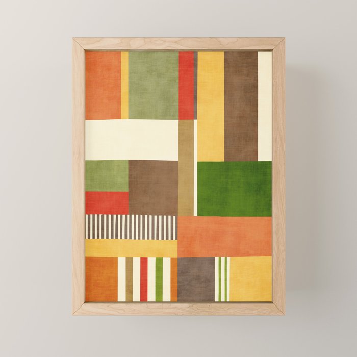 Autumn Colors Artwork Modern Original Art Mini Art Print Gallery Image 1