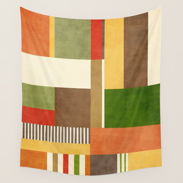 Autumn Colors Artwork Modern Original Art Wall Tapestry Gallery Image 4