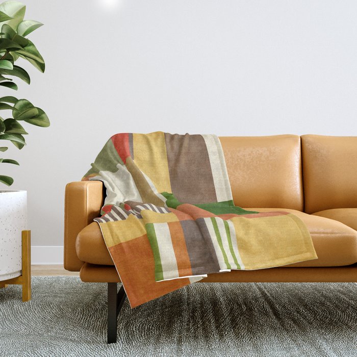 Autumn Colors Artwork Modern Original Art Throw Blanket Gallery Image 1