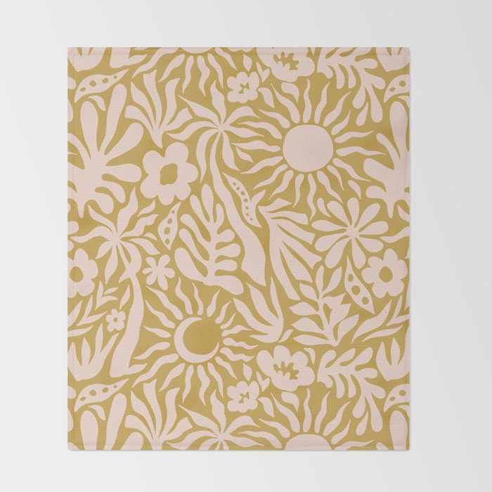 Summer Sensations Gold Throw Blanket Gallery Image 2