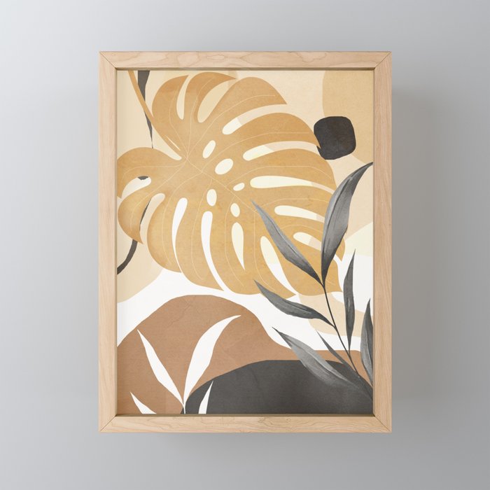 Branches and Leaves Design 03 Mini Art Print Gallery Image 1
