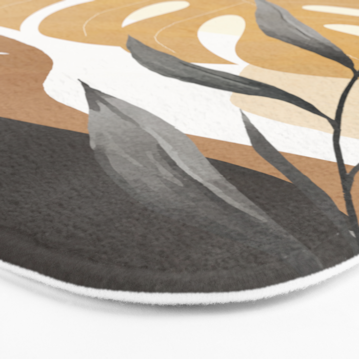 Branches and Leaves Design 03 Bath Mat Gallery Image 3