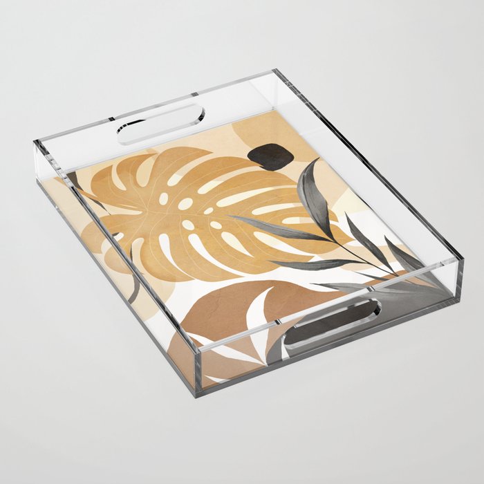 Branches and Leaves Design 03 Acrylic Tray Gallery Image 1
