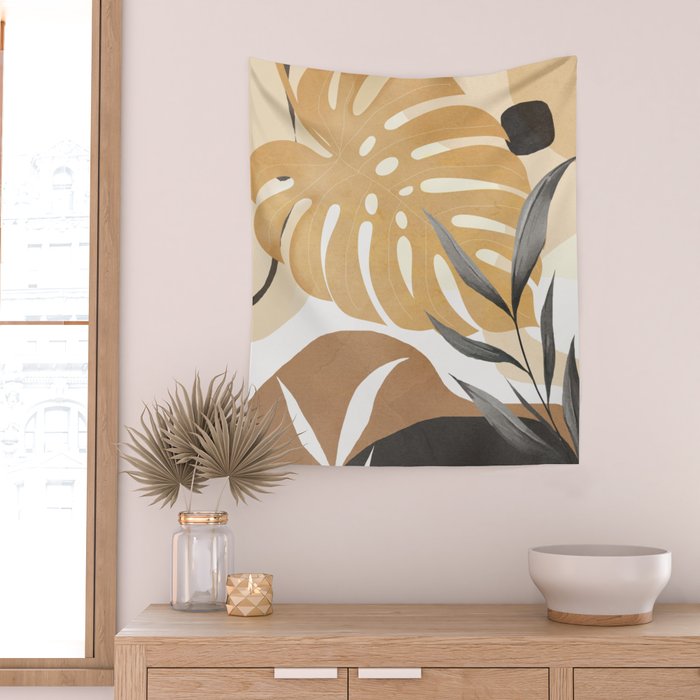 Branches and Leaves Design 03 Wall Tapestry Gallery Image 2