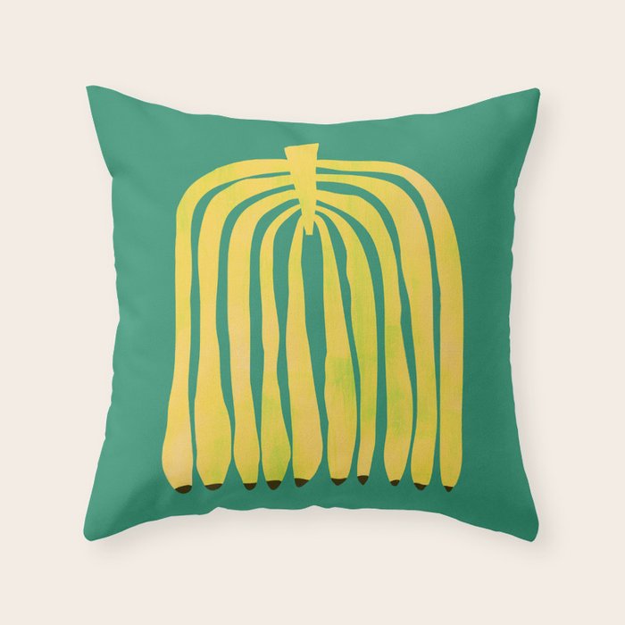 Strange banana Throw Pillow Gallery Image 6