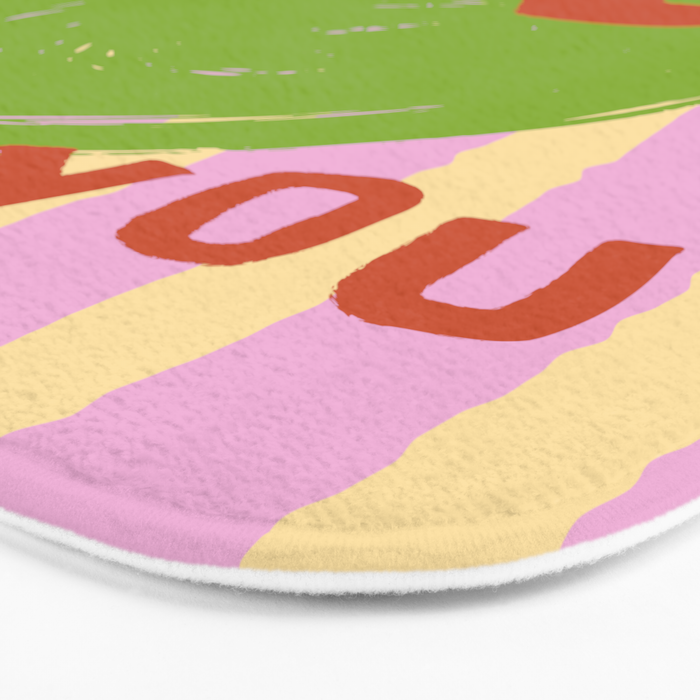 Love You Olive Kitchen Art Bath Mat Gallery Image 3