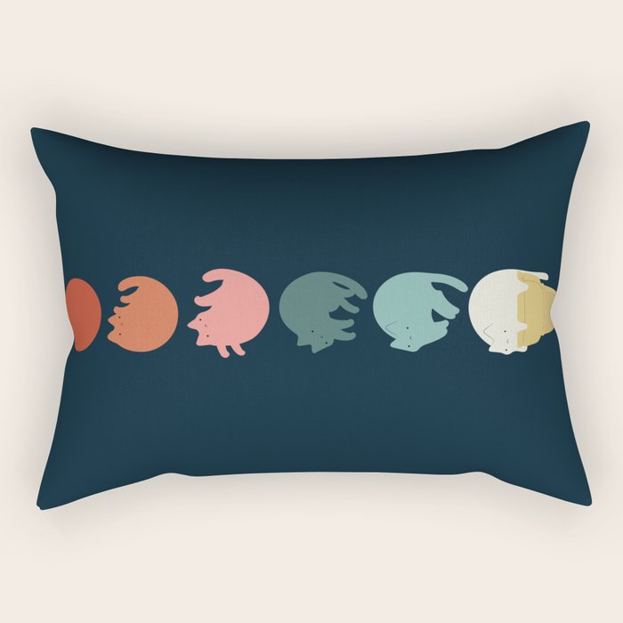 Cat Landscape 181: Cooling Down Rectangular Pillow Gallery Image 1