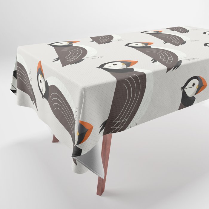Whimsy Atlantic Puffin Tablecloth Gallery Image 1