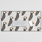 Whimsy Atlantic Puffin Desk Mat Gallery Image 1