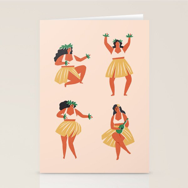 Hawaiian girls Stationery Card Gallery Image 2