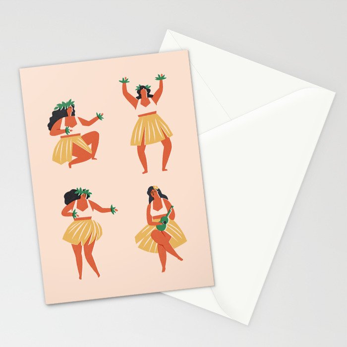 Hawaiian girls Stationery Card Gallery Image 2