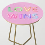 LOVE WINS - Rainbow Neon Side Table Gallery Image 2
