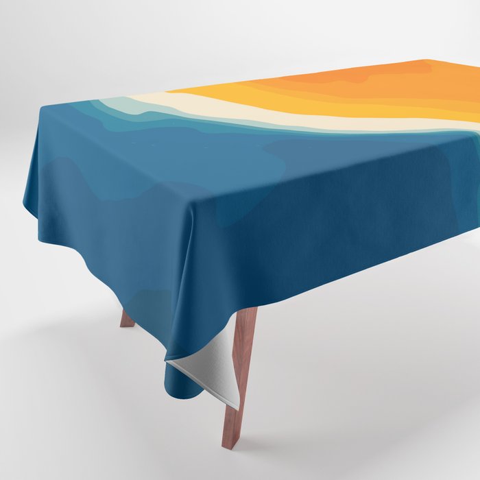 Seascape aerial view Tablecloth Gallery Image 1