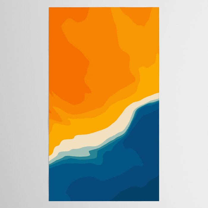 Seascape aerial view Tablecloth Gallery Image 2